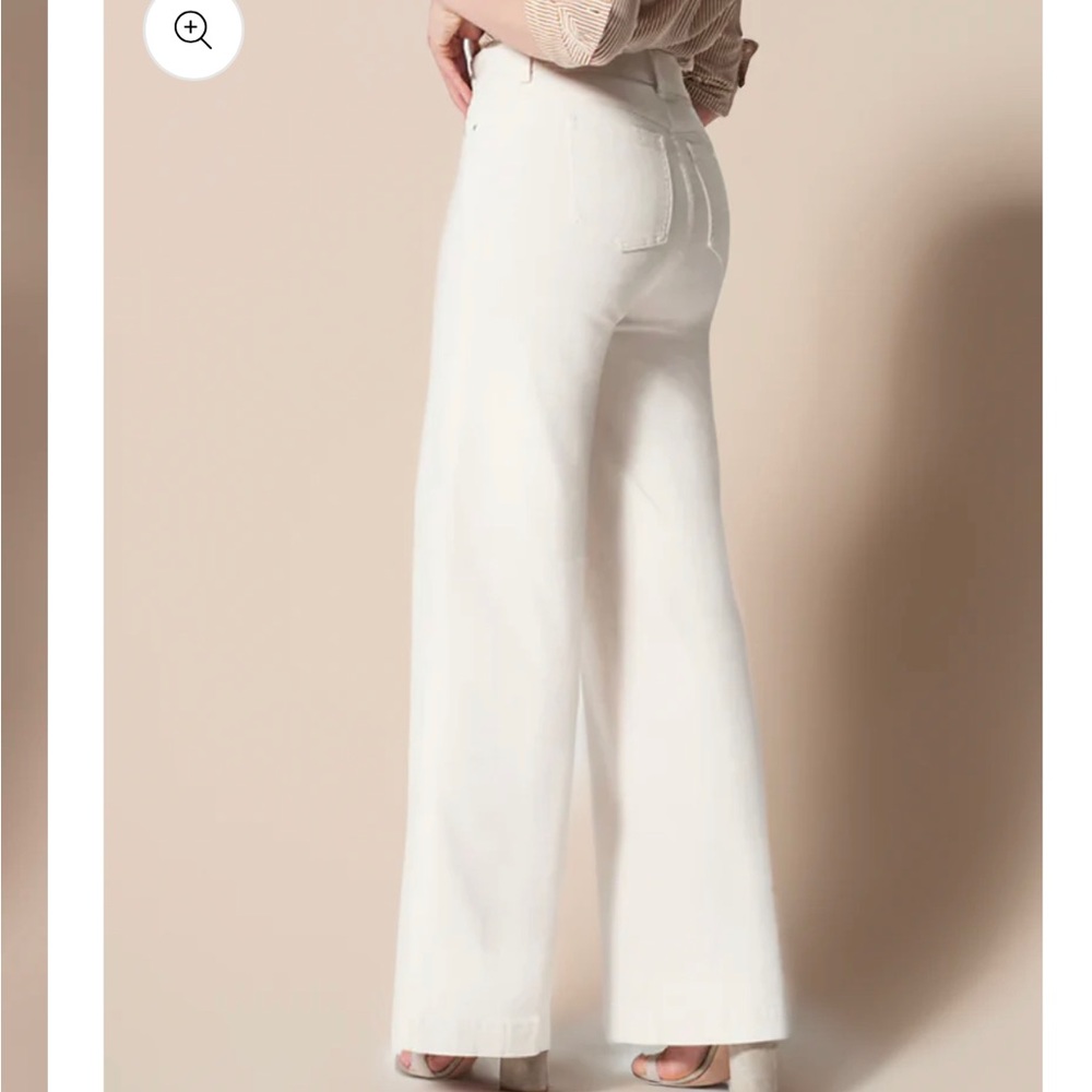 The Seam Jean - Seamed Wide Leg Jeans - New without tags - White